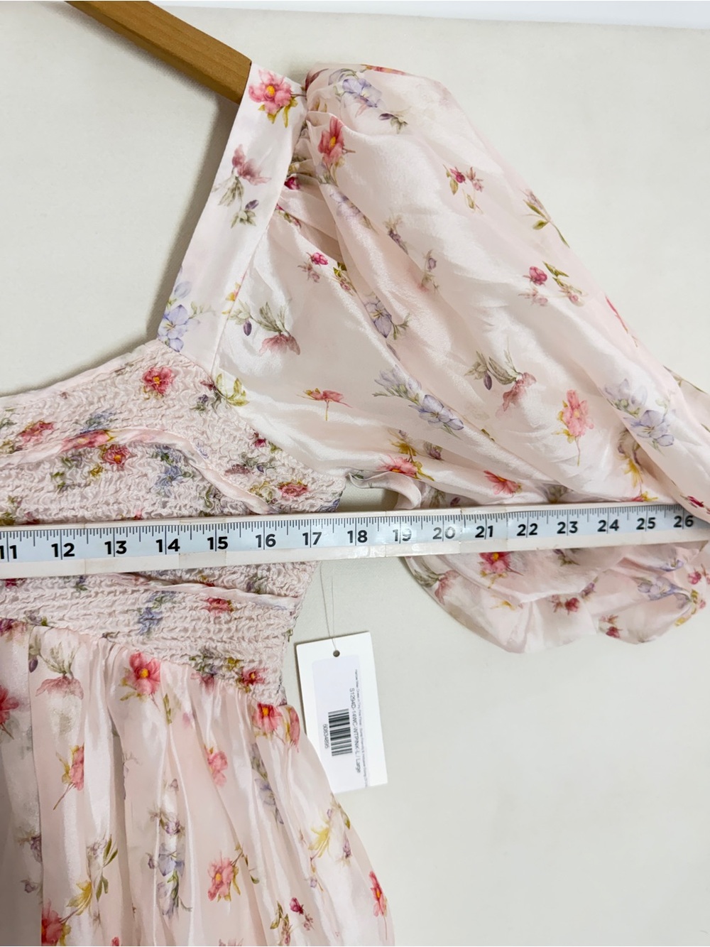 Worth Collective Womens Harlow Maxi Dress Tiny Pink Floral Large Bump Friendly L - Picture 8 of 11